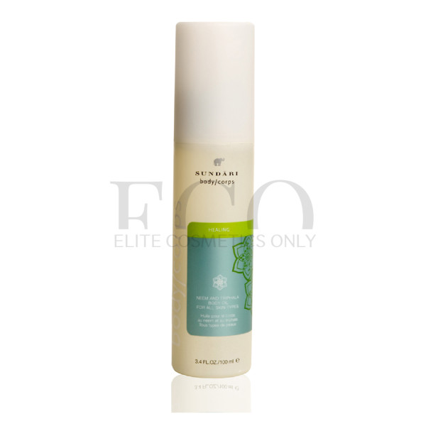 Відновлювальна олія для тіла SUNDARI Neem and Triphala Body Oil for All Skin Types, 100 мл