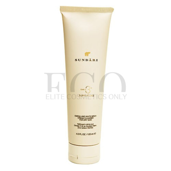 Засіб для вмивання SUNDARI Omega 3 and White Birch Cream Cleanser for Dry Skin, 120 мл