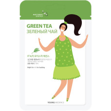 Увлажняющая маска для лица MediFace Young Green Tea Sheet Mask Pack, 27 г