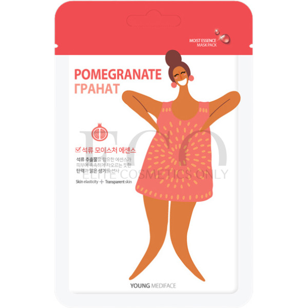 Відновлююча маска для обличчя MediFace Young Pomegranate Sheet Mask Pack, 27 г 