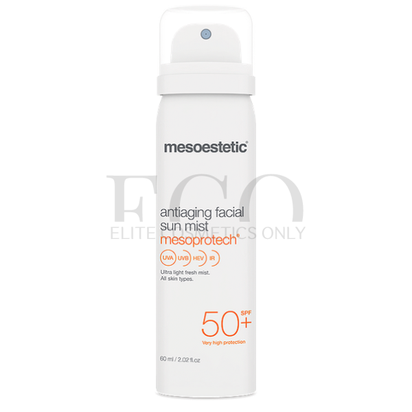 Сонцезахисний спрей для обличчя з антивіковим ефектом MESOESTETIC AntiAging Facial Sun Mist SPF 50, 60 мл