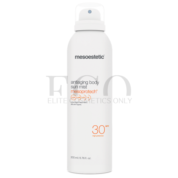 Сонцезахисний спрей для тіла з антивіковим ефектом MESOESTETIC AntiAging Body Sun Mist SPF 30, 200 мл