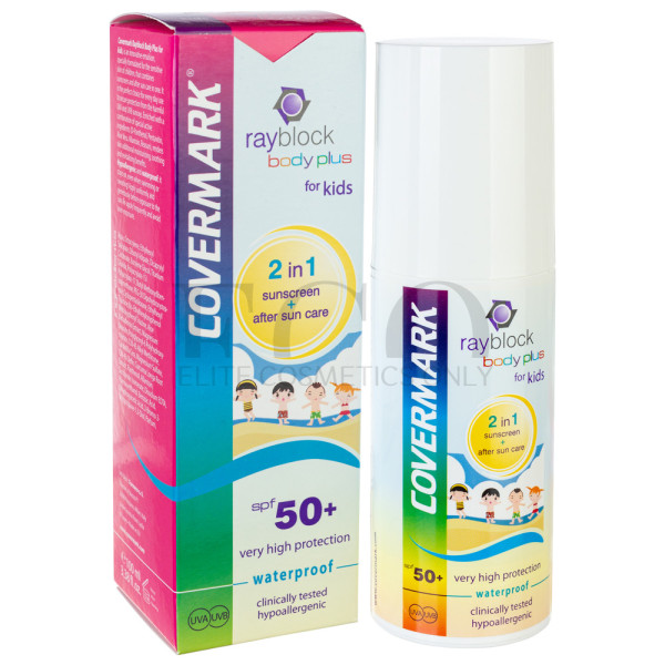 Засіб для захисту тіла від сонця COVERMARK RAYBLOCK BODY PLUS FOR KIDS SPF 50, 100 мл