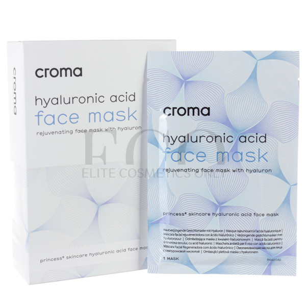 Маска з гіалуроновою кислотою Croma Princess FACE MASK HYALURONIC ACID, 1 шт