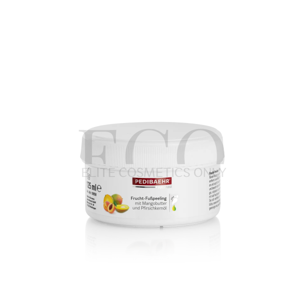 Fruit foot scrub with mango butter and peach oil 125 ml (FRUCHT-FUSSPEELING) PEDIBAEHR