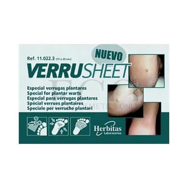 Специальные пластины Verrusheet при бородавках, Herbitas