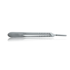 Scalpel handle type 4, matte, flat 13 cm BAEHR