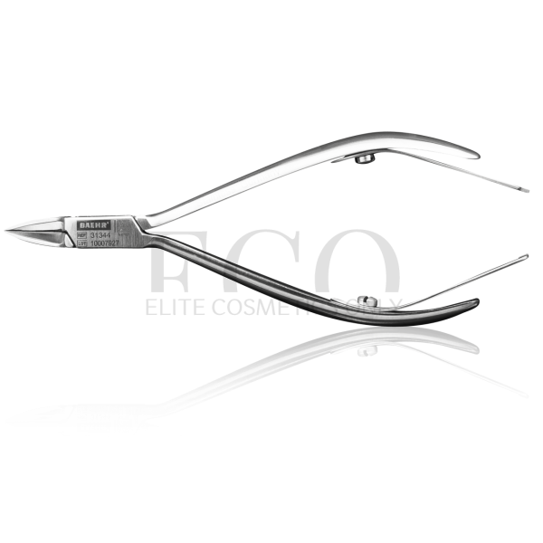 Angled nail clippers, extra thin, 11.5 cm BAEHR