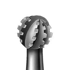 Steel milling cutter with transverse notches 11RS\/009 BUSCH