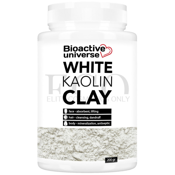 White clay, kaolin, Bioactive Universe, 200g