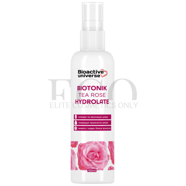 Tea rose hydrolate, refreshes and moisturizes, for face, body and hair, tonic, 100ml, Bioactive