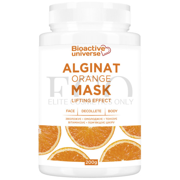 Alginate mask with orange 200g, moisturizes, rejuvenates, tones, vitaminizes and softens the skin
