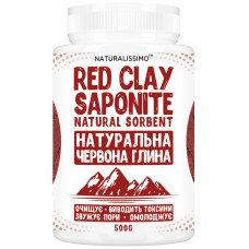 Red clay (saponite) cleanses, removes toxins, tightens pores and rejuvenates, 500g