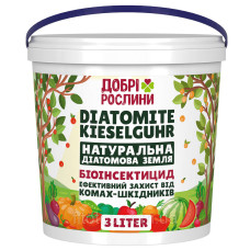 Diatomaceous earth, diatomite, kieselguhr, bioinsecticide, protection against insect pests, 3 l