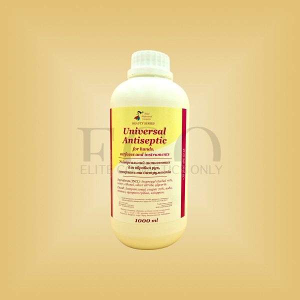 Антисептик для обробки рук, поверхонь та інструментів з сріблом Nikol Professional Cosmetics Universal Antiseptic рідка форма, 1 л