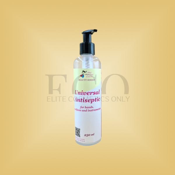 Антисептик для обробки рук, поверхонь та інструментів з сріблом Nikol Professional Cosmetics Universal Antiseptic рідка форма, 250 мл