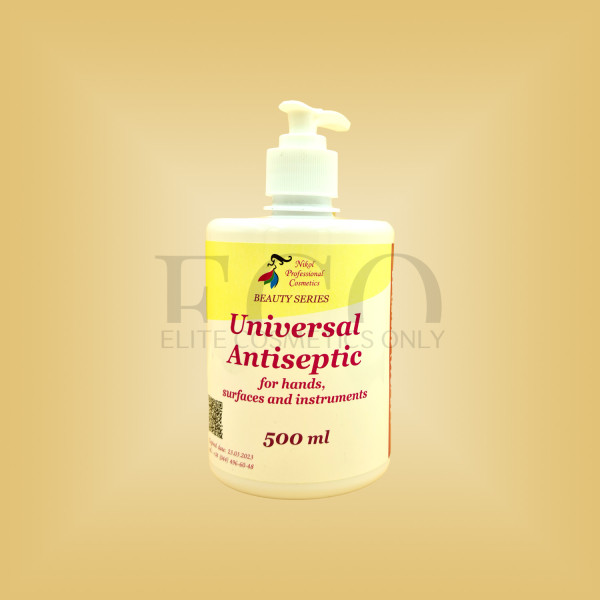 Антисептик для обробки рук, поверхонь та інструментів з сріблом Nikol Professional Cosmetics Universal Antiseptic рідка форма, 500 мл