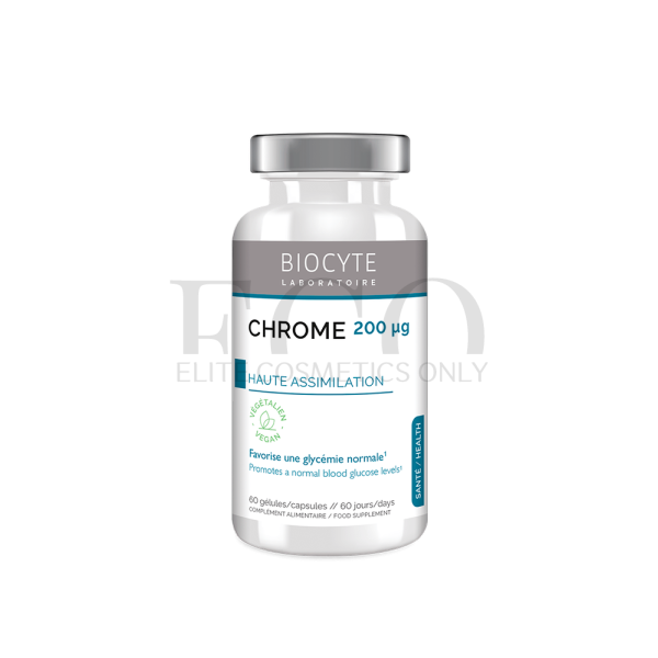 Підтримка нормального рівня цукру у крові Biocyte Cr Chrome, 60 капсул