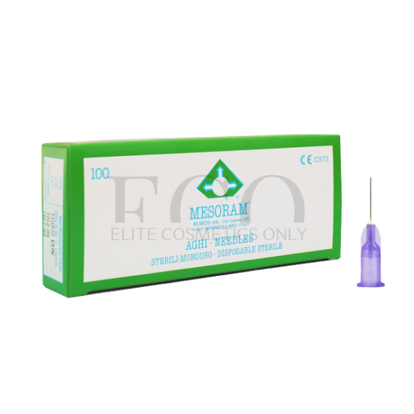 Голки ін'єкційні MESORAM 30G 0,3 х 25 мм, 1 уп