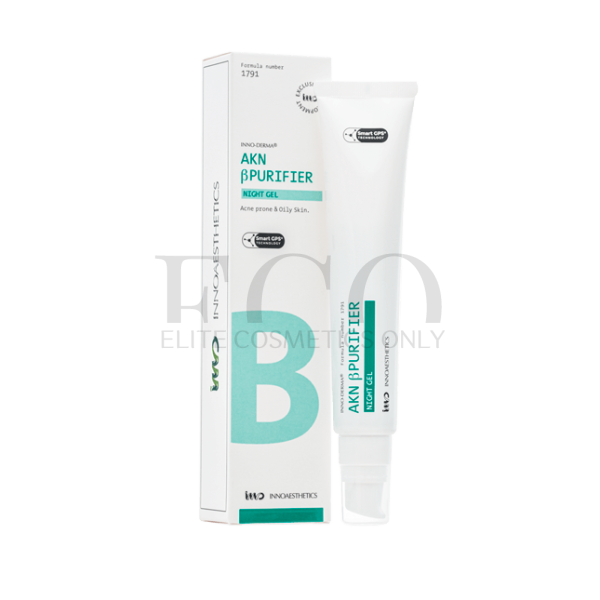 Night gel for acne-prone skin Innoaesthetics AKN βPURIFIER NIGHT GEL, 50 g