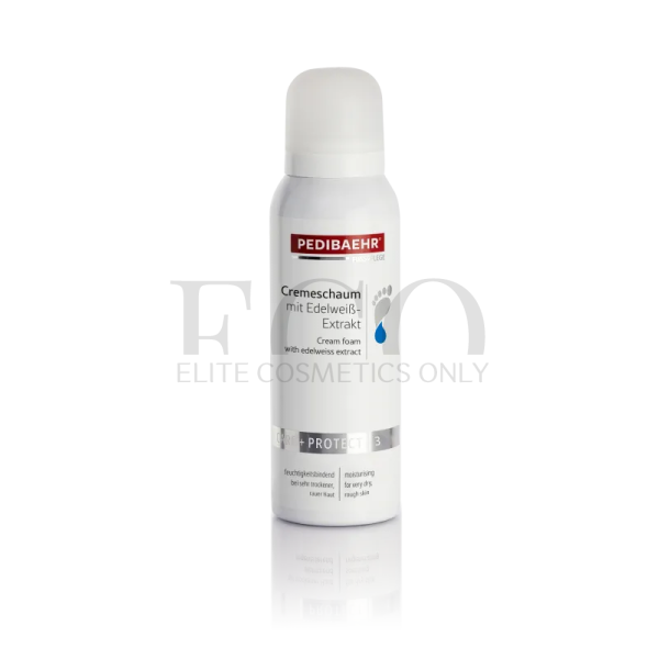 Cream-foam with edelweiss extract and 10% urea for feet 125 ml (CREMESCHAUM), PEDIBAEHR