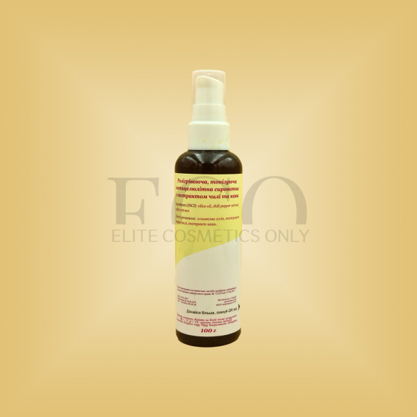 Warming, toning anti-cellulite serum with chili and coffee extract 100 g