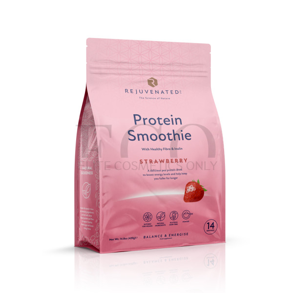 Rejuvenated Protein Smoothie Strawberry - Protein Smoothie with strawberry flavor, 14 servings