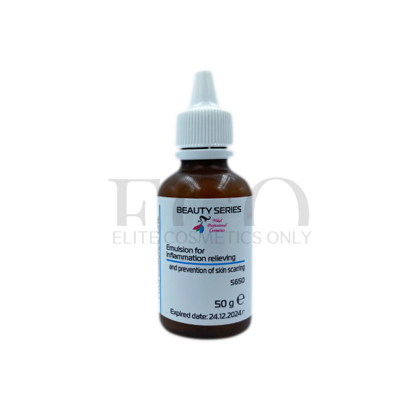 Emulsion for relieving inflammation and preventing scarring of the skin 50 g
