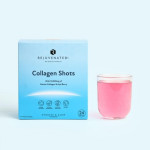 Rejuvenated СOLLAGEN SHOTS 10,000 mg per serving - Collagen shots for beautiful skin with Acai berries, 24 individual sachets