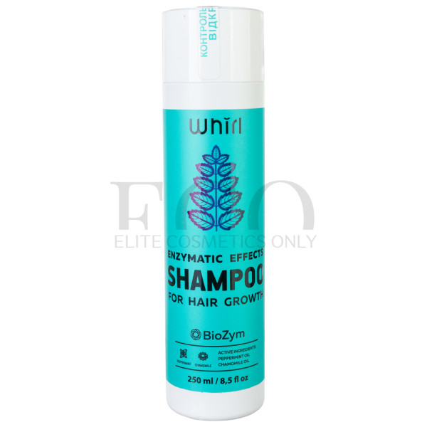 Шампунь для роста волос с ромашкой и мятой Whirl Biozym Shampoo For Hair Growth, 250 мл