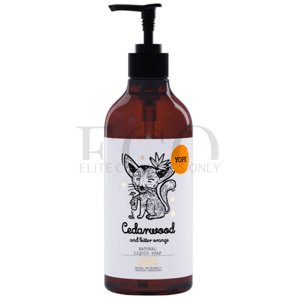 Натуральне рідке мило для рук Кедр і Горький Апельсин YOPE Natural Hand Wash Liquid Soap Cedarwood and Bitter Orange, 500 мл