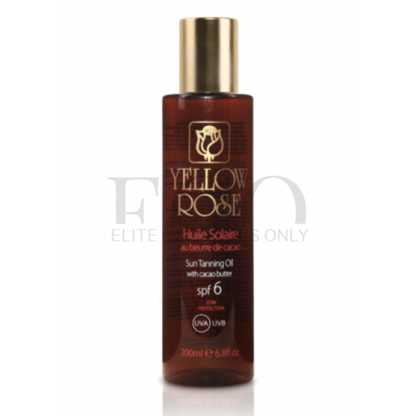 Tanning oil SPF 6 Yellow Rose Huile solaire, 200 ml
